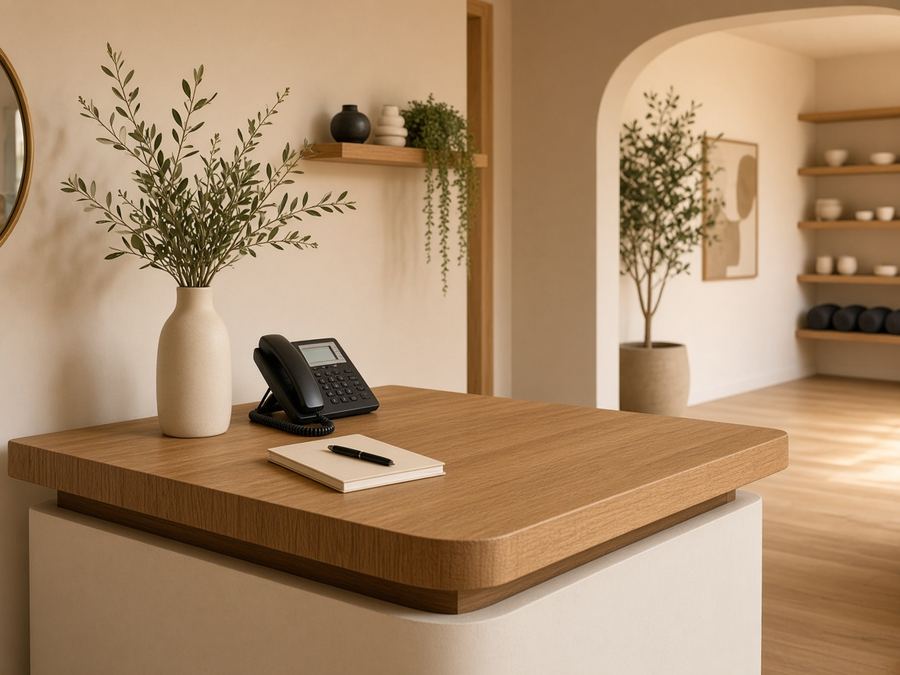 Contact desk at Noninunban Atelier in Porto